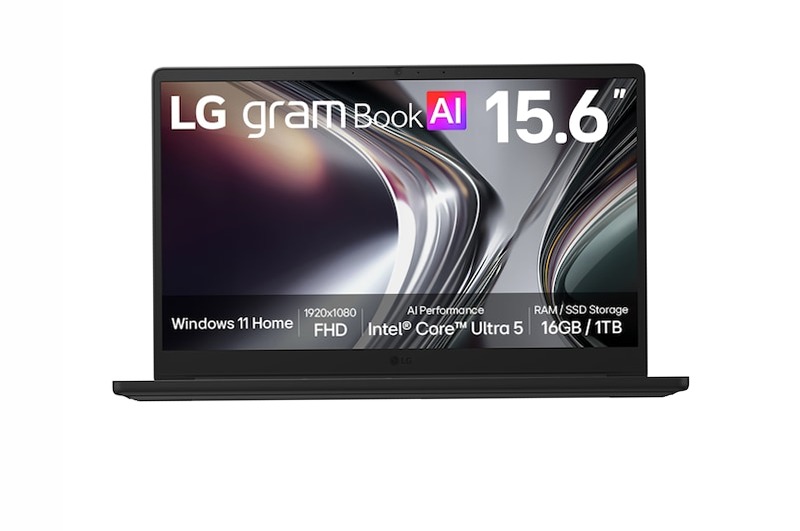 LG gram Book 15,6" | Windows 11 Home | Laptop Leggero con Dual AI | Intel® Core™ Ultra 5, Display IPS | LG Italia 6 256 GB