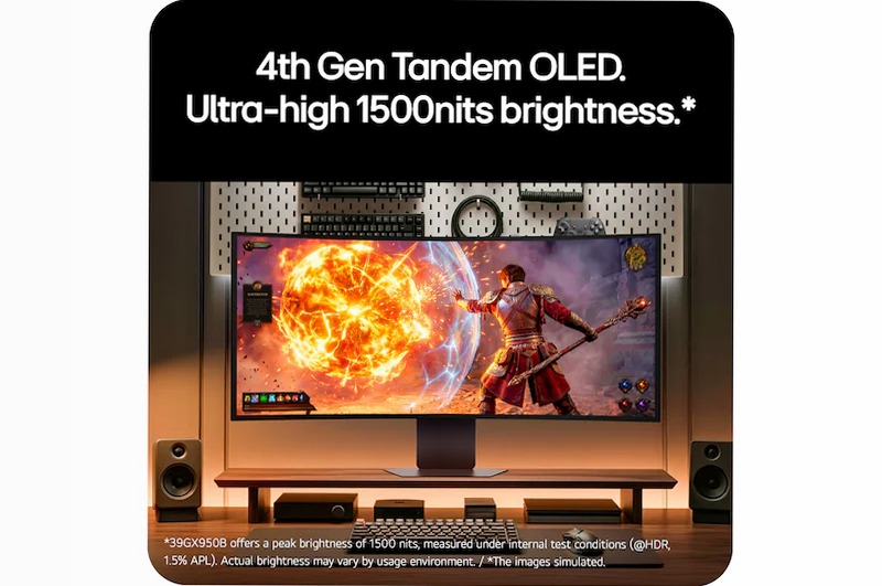 LG UltraGear™ evo GX9 39” - Il primo monitor gaming OLED 5K2K 38.6" Fucsia