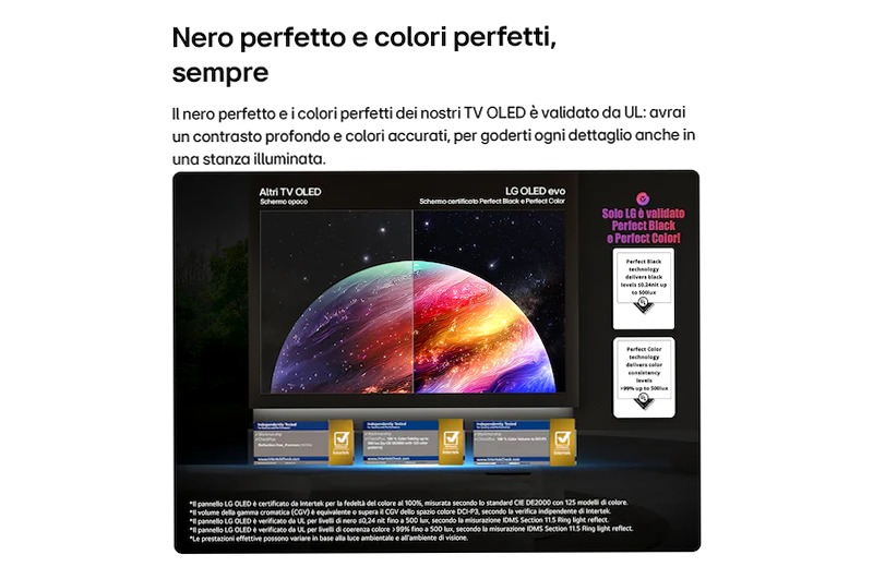 Wallpaper TV 83 pollici LG OLED evo AI W6 True Wireless 4K Smart TV 2026 - LG Italia 83" HD