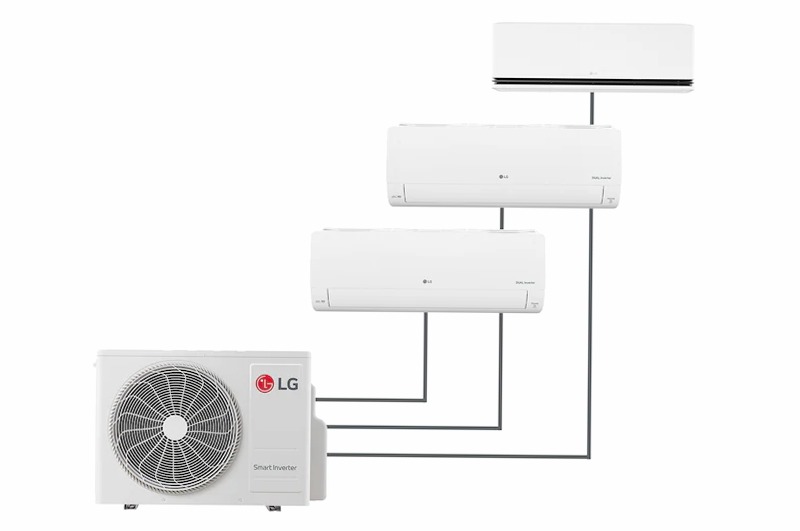 Multisplit Libero Smart e Deluxe AI Air 9+9+12k BTU | LG Italia