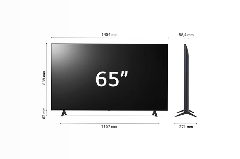 TV NanoCell | Serie NANO75 65'' | 4K, α5 Gen5, HDR10, 20W, 3 HDMI, Game Optimizer, Wi-Fi 5, Smart TV WebOS 22 - 65NANO756QC | LG Italia