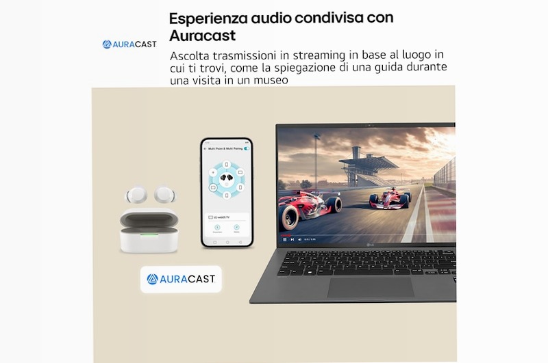LG xboom Buds di will.i.am Bianco