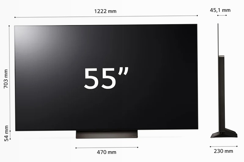 TV OLED LG C4 55 pollici - Immersione Visiva e Audio HD