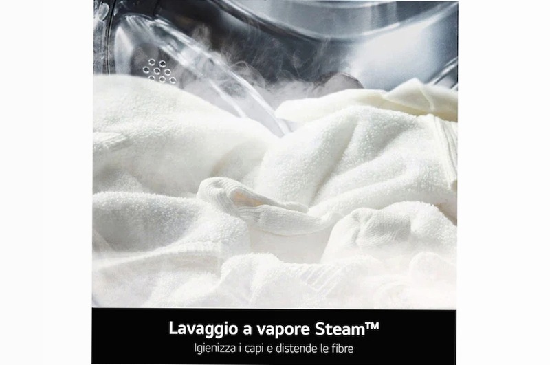 Lavatrice LG F4R7013TSWG 13kg Classe A -20% AI DD 1400rpm Bianco