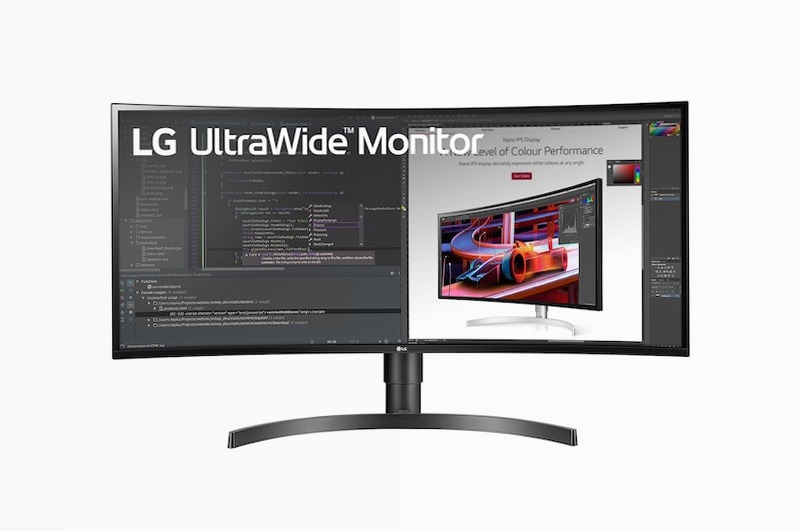 LG Monitor PC IPS 34" 21:9 QHD Curvo HDR Beige 3440 x 1440