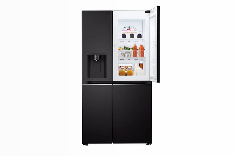 Frigorifero Side-by-Side Door-in-Door LG Nero Side by Side 635lt