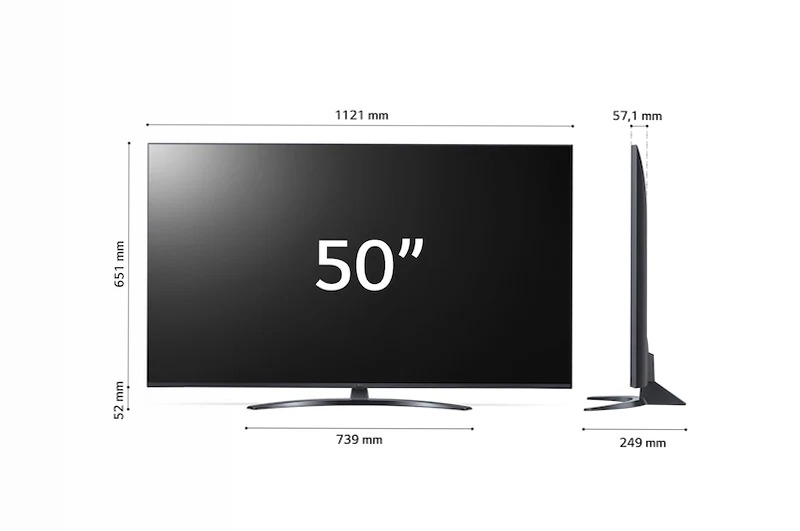 LG UHD TV 50'' Serie UQ81 Grigio 4K Crystal UHD