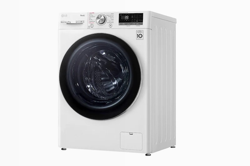 Lavatrice 9kg AI DD™ LG V7 - Classe A/A/A 1400rpm Bianco