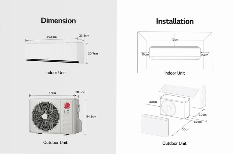 Climatizzatore LG H24S1D DUALCOOL Deluxe 24000BTU