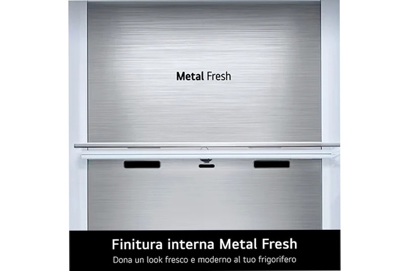 Frigorifero LG GBBS726CPY 70cm Classe C Argento Combinato 375lt