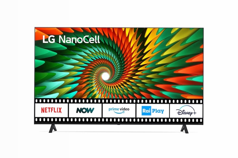 TV NanoCell | Serie NANO75 55'' | 4K, α5 Gen5, HDR10, 20W, 3 HDMI, Game Optimizer, Wi-Fi 5, Smart TV WebOS 22 - 55NANO756QC | LG Italia 4K