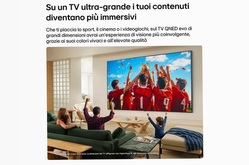TV 86 pollici LG QNED evo AI Mini LED QNED87B 4K Smart TV 2026 - 86QNED87B6A | LG Italia 86" HD