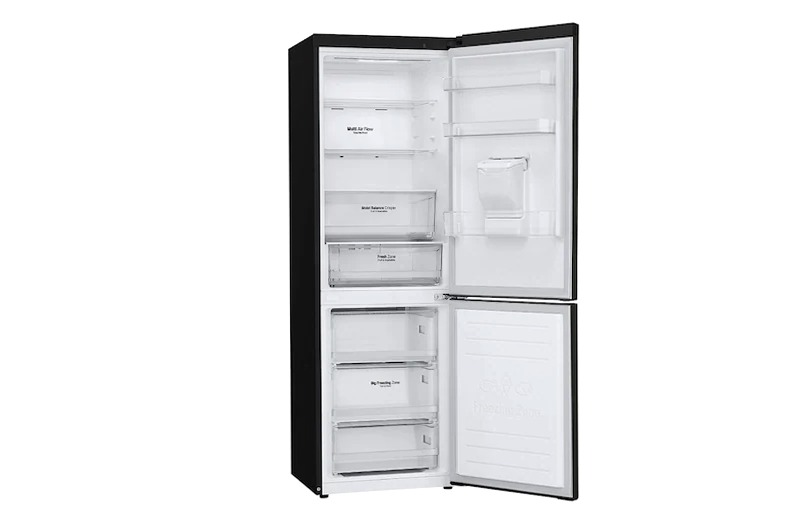 Frigorifero combinato LG GBF61BLHMN - Classe E, 340L Nero E 340lt