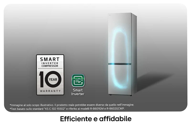 Frigorifero combinato LG GBV7280CPY C 387lt