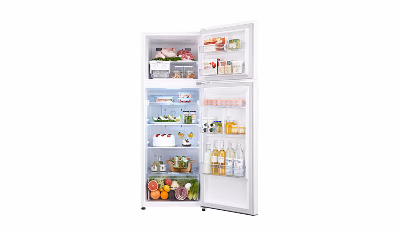 Frigorifero LG Doppia Porta con Display LED Argento A 333lt