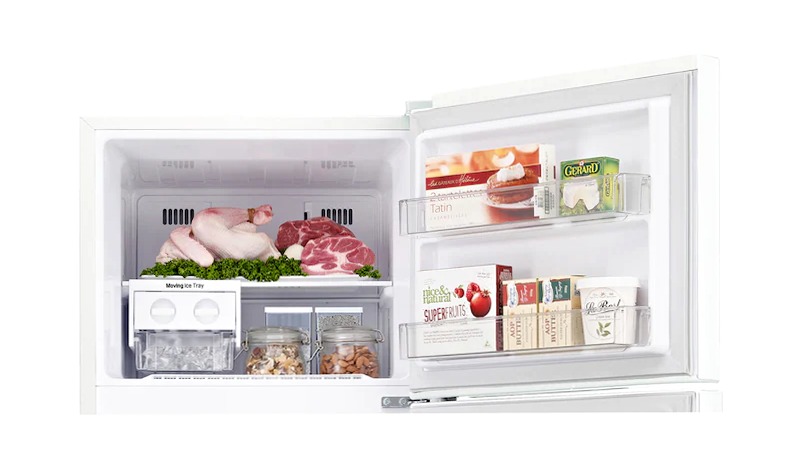 Frigorifero LG Doppia Porta con Display LED Argento A 333lt