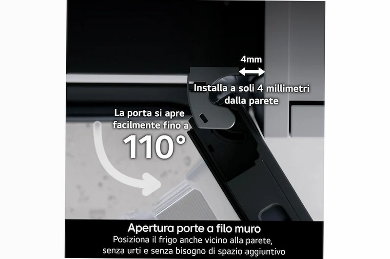 Frigorifero Fit & Max 60 cm LG - Classe B, 333 L Argento Combinato