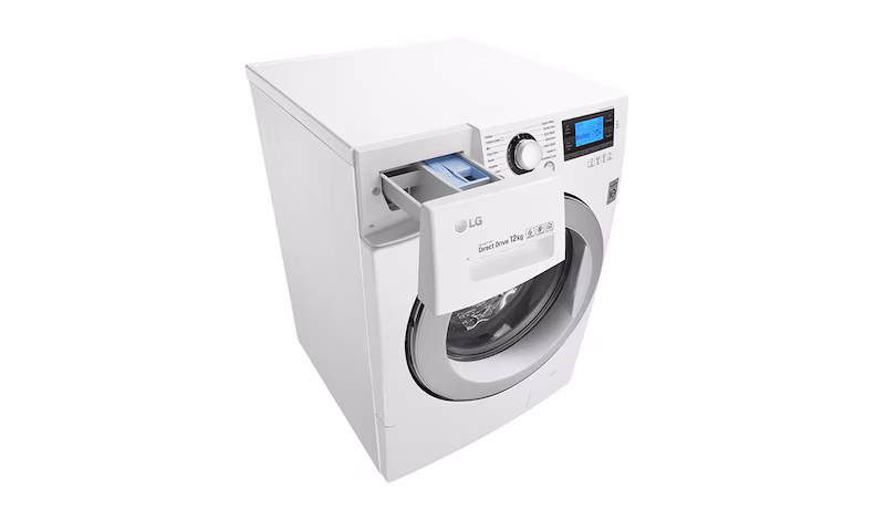 LG Lavatrice TurboWash™ 12 Kg Oblò Cromato 1400rpm 12kg Acciaio