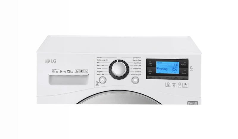 LG Lavatrice TurboWash™ 12 Kg Oblò Cromato 1400rpm 12kg Acciaio