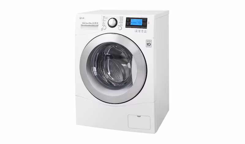 LG Lavatrice TurboWash™ 12 Kg Oblò Cromato 1400rpm 12kg Acciaio