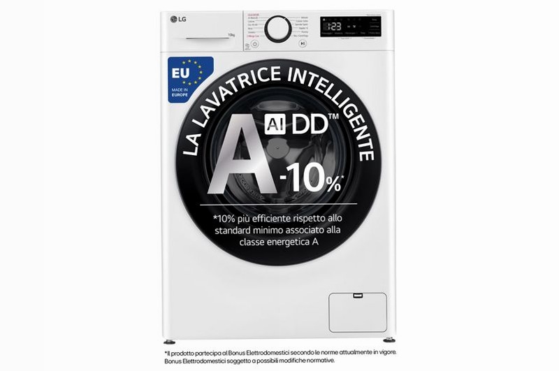 LG F4R3010NSWB - Lavatrice Classe A-10% White 1400rpm 10kg Bianco