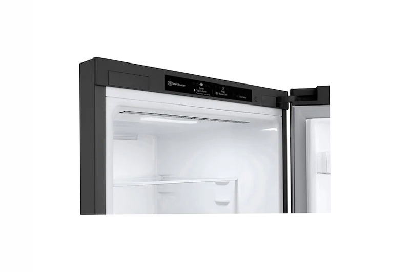 LG Frigorifero Combinato Classe energetica D Maniglie integrate Display interno LED - GBB61PZGGN | LG Italia Inox 341lt