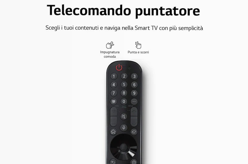 LG QNED MiniLed | TV 55'' Serie QNED87 | QNED 4K, Smart TV, Dolby Vision IQ e Atmos - 55QNED876QB | LG Italia HD