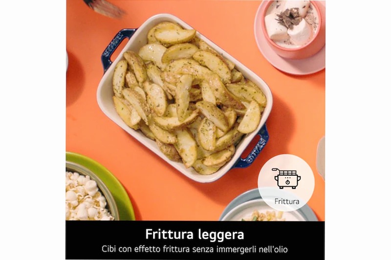 Microonde Combinata LG 39 Litri - Frittura Leggera e Smart Inverter Nero