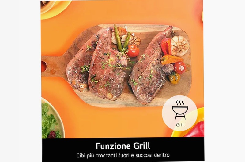 Microonde Combinata LG 39 Litri - Frittura Leggera e Smart Inverter Nero
