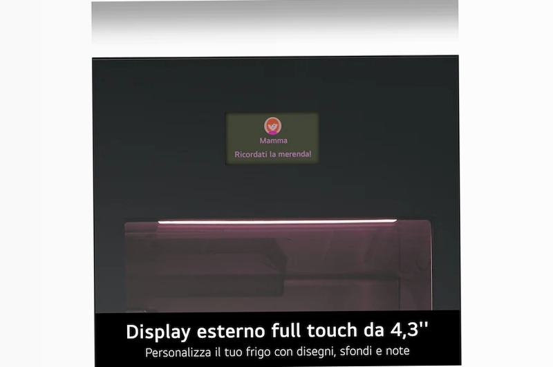 Frigorifero LG GBG7190CEV InstaView MoodUP Nero C Combinato 349lt