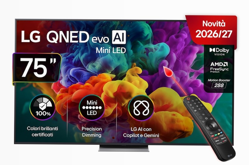 TV 75 pollici LG QNED evo AI MiniLED QNED86B 4K Smart TV 2026 - 75QNED86B6B | LG Italia 75" HD
