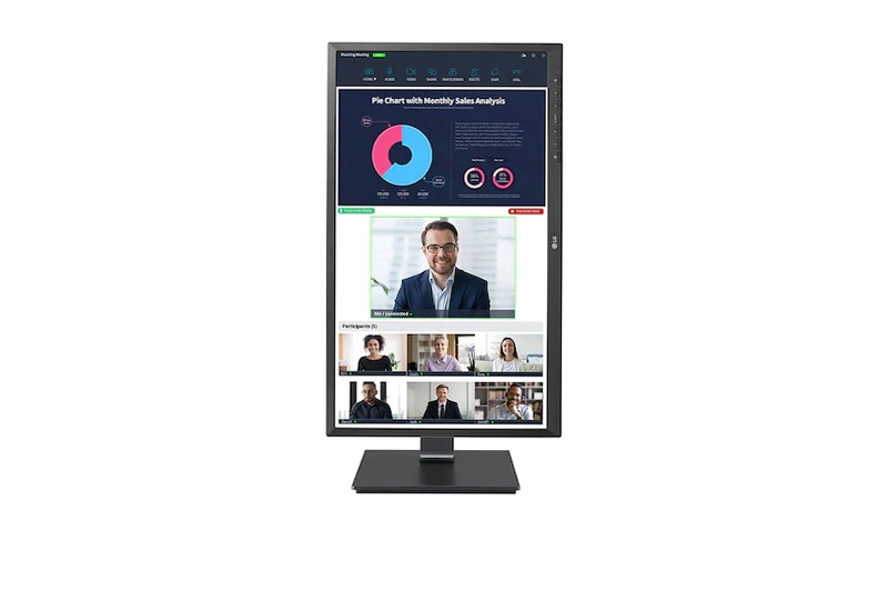 LG Monitor Professionale IPS 24'' Full HD Beige 1920 x 1080