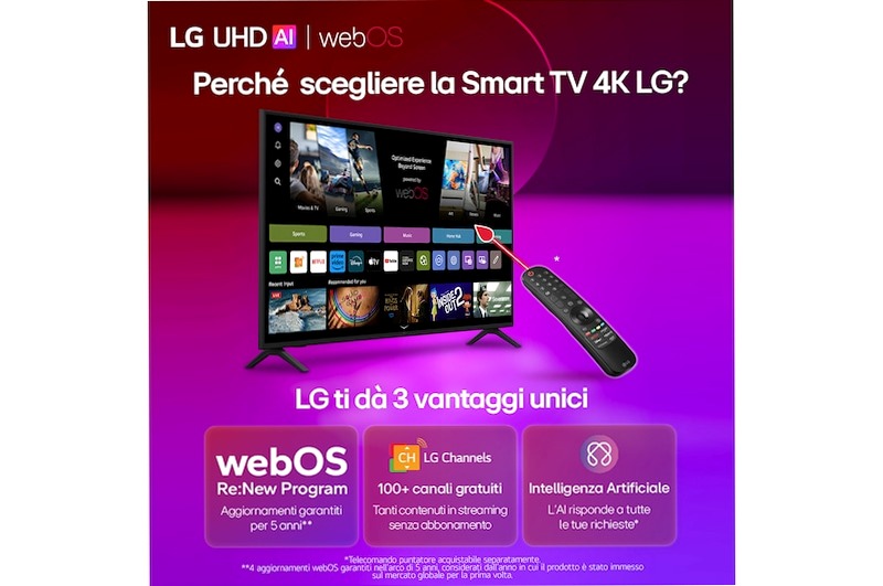 LG UA73006LA 50 pollici UHD AI Smart TV Beige 50" HD