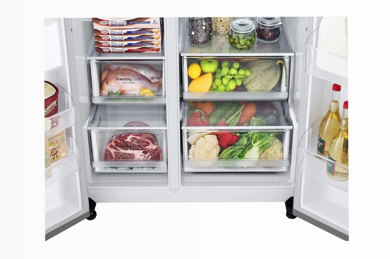 Frigorifero Side-by-Side LG GSBV70PZTE E Side by Side 655lt