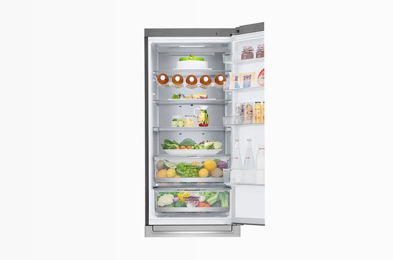 Frigorifero combinato | Classe B, 384L | Wi-Fi, Wine Rack, Fresh Balancer & Converter, Centum System garantito 20 anni | Inox B 384lt