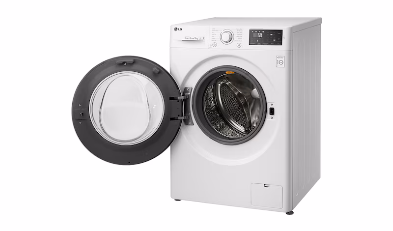 LG Lavatrice TurboWash™ 9 Kg Oblò Silver - FH4U2VDN1 1400rpm 9kg Argento