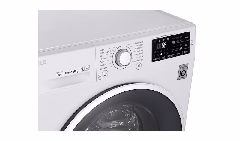 LG Lavatrice TurboWash™ 9 Kg Oblò Silver - FH4U2VDN1 1400rpm 9kg Argento