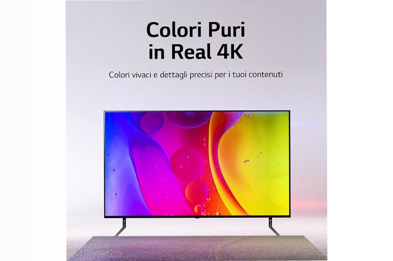 LG NanoCell 75'' Serie NANO82 Grigio 4K