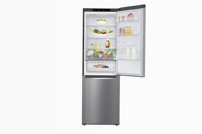 Frigorifero combinato LG GBB61PZJMN 341L Inox E 341lt