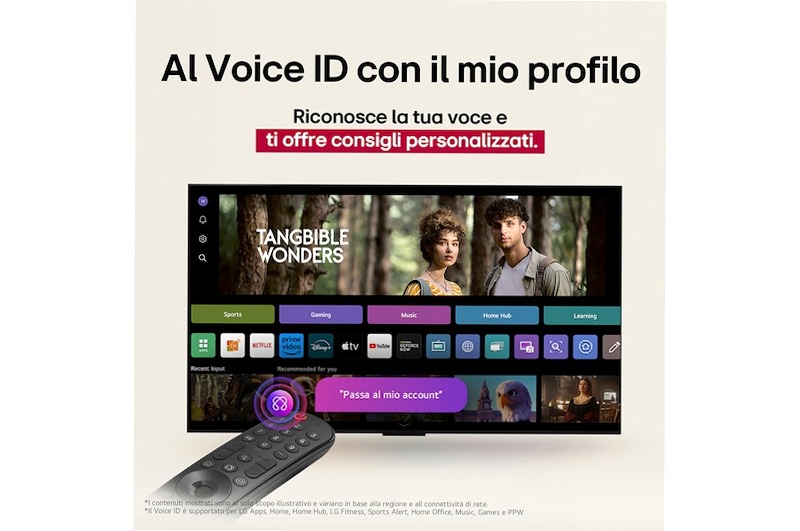 TV 65 pollici LG QNED86 MiniLED 4K Smart TV Beige 65" HD LED