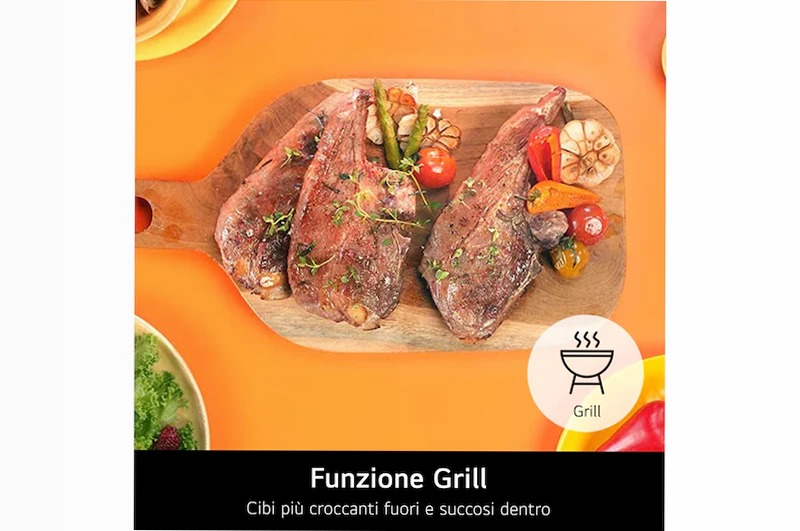 Microonde LG 32 Litri - Grill e Frittura Leggera Nero