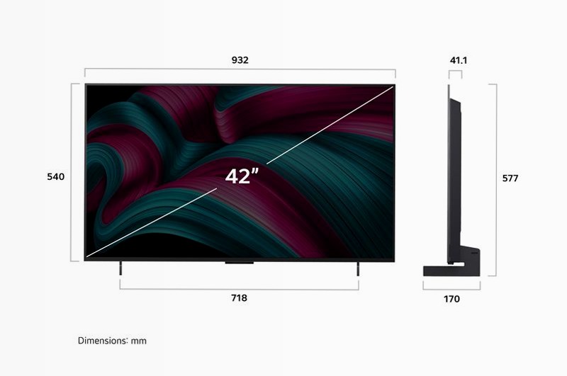 TV OLED C5 42 pollici LG Beige 42" HD