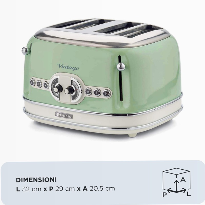 Tostapane Vintage Ariete 156 Verde