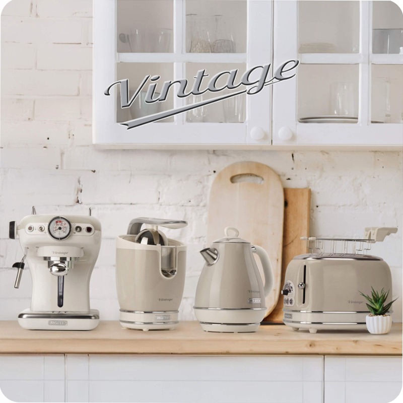 Bollitore Elettrico 1,7 Litri | Vintage | Ariete 2869 Beige
