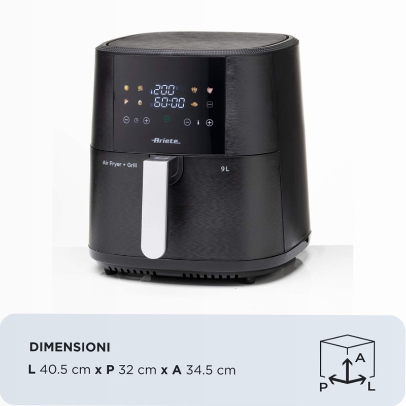 Friggitrice ad Aria 9L 4630/10 Ariete Nero