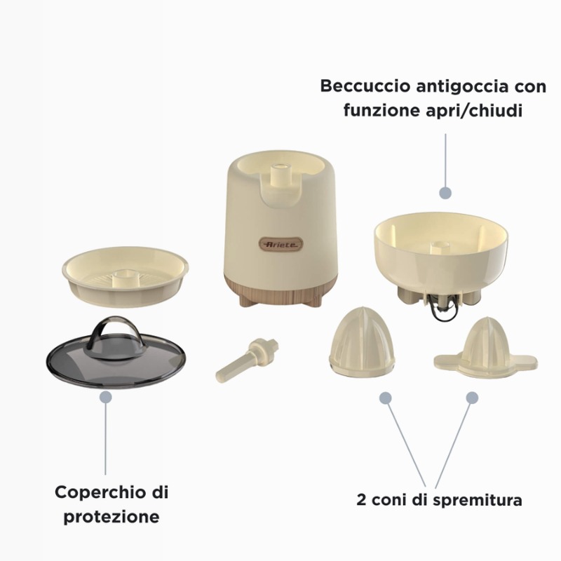 Spremiagrumi Breakfast Wood Ariete 417 Beige