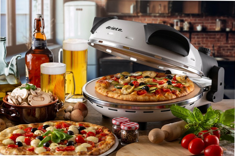 Forno per pizza fatta in casa|Pizza in 4 minuti|Ariete 909 Bianco