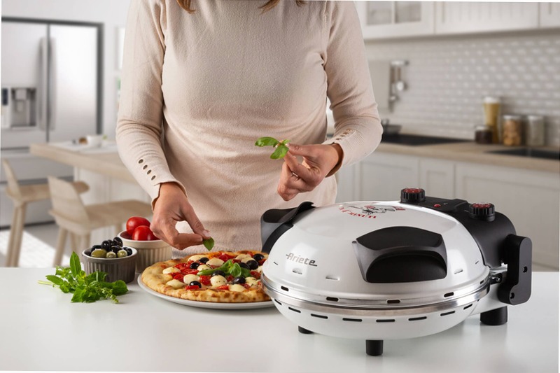 Forno per pizza fatta in casa|Pizza in 4 minuti|Ariete 909 Bianco
