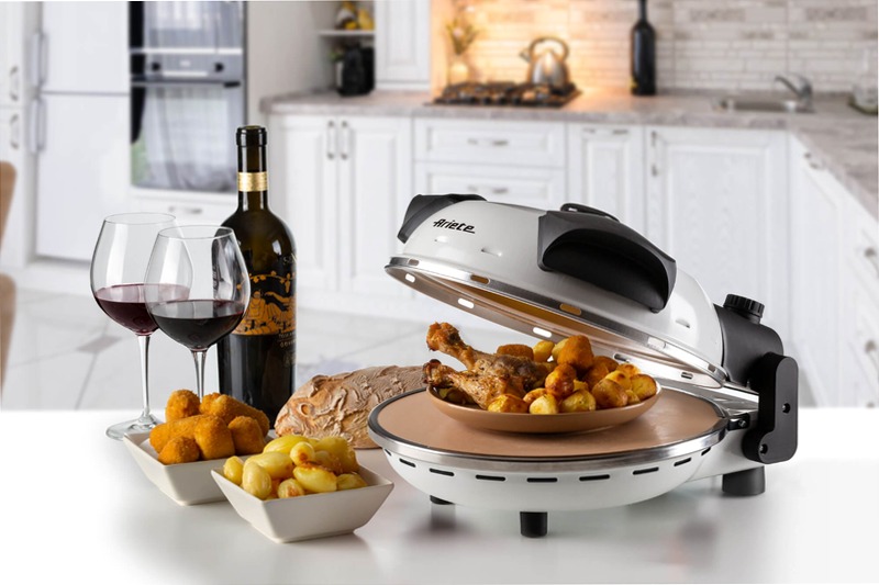 Forno per pizza fatta in casa|Pizza in 4 minuti|Ariete 909 Bianco