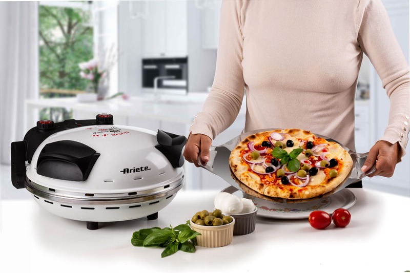 Forno per pizza fatta in casa|Pizza in 4 minuti|Ariete 909 Bianco